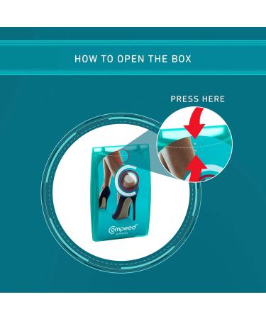 Compeed High Heel Blister Plasters - 5 Hydrocolloid Plasters for Fast Healing - Ultimate Discretion - 4.2 cm x 6.8 cm - 5 Units - Buy Online on GoSupps.com