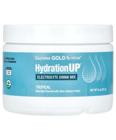 California Gold Nutrition Beverages HydrationUp Electrolytes Tropical 8 oz (227 g)