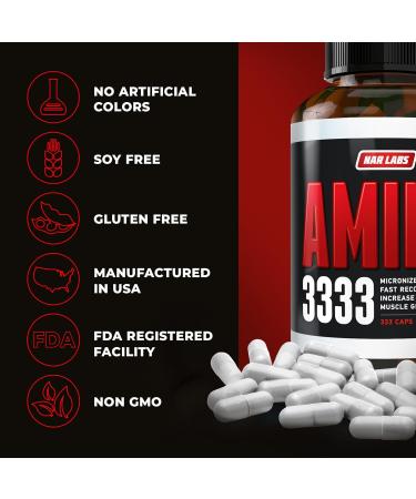 NAR LABS Real Amino Acid Complex 333 Capsules - Buy Online on GoSupps.com