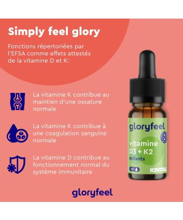 Vitamin D3+K2 Drops for Children from 4 Years 10 Months Supply Vitamin D 500 IU Liquid Form & 25 g Vitamin K No Additives Lab Tested 100% Natural - Buy Online on GoSupps.com