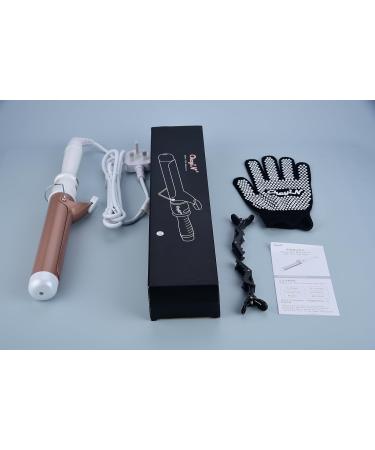 CkeyiN 38mm Curling Wand for Long&Short Hair | Adjustable Heat with LCD screen, Automatic Shut-Down & Glove Included - Buy Online on GoSupps.com