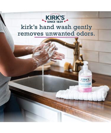 Kirk's Odor-Neutralizing Castile Liquid Hand Soap 4-Pack - Rosemary & Sage Scent | 12 Fl Oz Pump Bottle | Moisturizing Kitchen Hand Wash - Buy Online on GoSupps.com