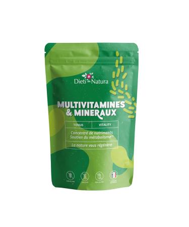 DIETI NATURA - Vitamins & Minerals - Food Supplement - Prevents & Supplements Deficiencies - Immune System - Non-GMO Gluten & Lactose Free - Made in France - 120 Tablets