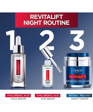 L'Oreal Paris Revitalift Triple Power LZR Anti Aging Day & Night Face Cream With Pro Retinol Vitamin C + Hyaluronic Acid Anti Wrinkle Moisturizer Skin Care Kit 2 Count - Buy Online on GoSupps.com