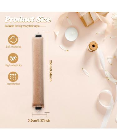 3Pcs Heatless Curlers for Long Hair - Overnight DIY Hair Styling Rollers (Pink) - Buy Online on GoSupps.com