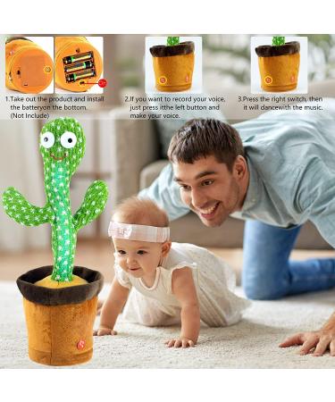Cactus Toy for Toddlers | Sensory & Interactive Toy for Babies 6M+ | Dancing Singing Talking Lighting | Perfect Birthday Gift for Boys & Girls 1-6 Years old (Color 1) - Buy Online on GoSupps.com
