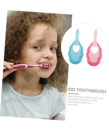 Fomiyes 4-Piece Baby Toothbrush Set | Travel Toothbrushes for Kids | Children's Teeth Cleaning Tools | Portable Toddler Toothbrushes - Buy Online on GoSupps.com