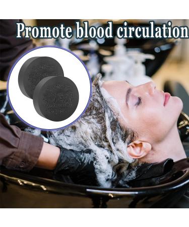 AGSIXZLAN 2pcs Black Hair Fallopia Multiflora Shampoo Bar - Gray Hair Darkening Soap for Thick Hair Care - Buy Online on GoSupps.com