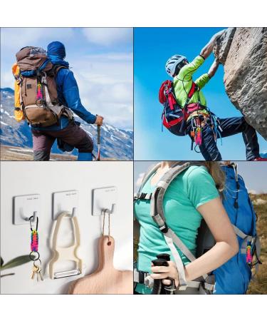 12 Premium Paracord Keychains - Braided Key Rings & Outdoor Accessories with Carabiner - Perfect for Camping & Personalization - Buy Online on GoSupps.com