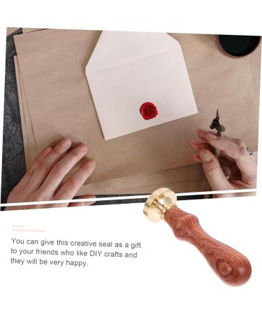 FOYTOKI 1pc Dispensing Plate Tool Invitation Envelopes Eye Shadow Seal Restoring Stamper Copper Copper Head 1 count (Pack of 1) Golden - Buy Online on GoSupps.com