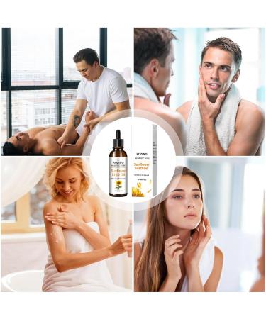 Pure Sunflower Oil for Hair & Skin - Natural Aromatherapy Moisturizing Body & Massage Oil for Men & Women - Premium Essential Oil - Buy Online on GoSupps.com