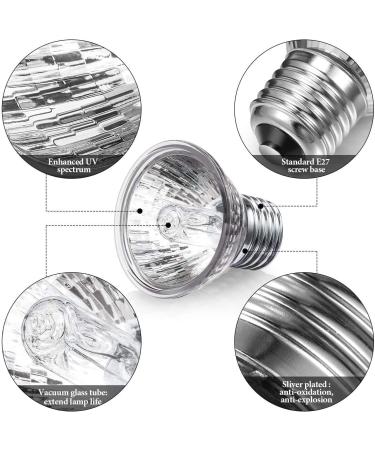 Shengruili Turtle Heat Lamp - 25W & 50W Reptile Terrarium Lighting for Turtles & Reptiles - Buy Online on GoSupps.com