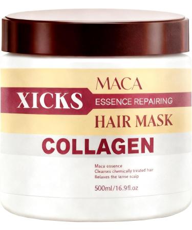 Collagen & Maca Essence Repair Hair Mask Deep Care for Damaged and Chemically Treated Hair Nourishing for Soft Smoother and Brighter Hair 500ml169floz - Buy Online on GoSupps.com