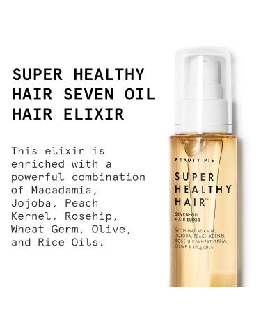 Super Healthy Hair Seven Oil Elixir - Nourishing Hair Treatment for Frizz Control & Strengthening - Buy Online on GoSupps.com