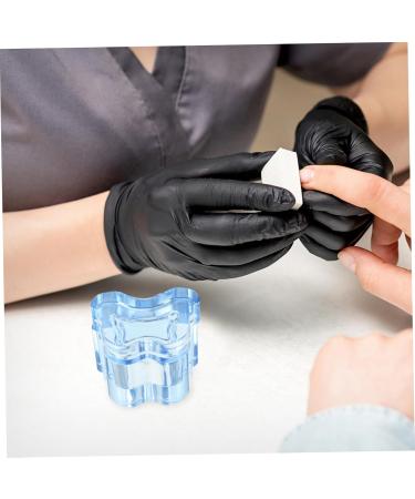 POPETPOP Manicure Thickened Butterfly Crystal Cup with Lid and Pen Wash Cup (transparent Pink) Manicure Tools Professional Mixing Cup Glass Nail Dish Manicure Nail Dish With Cover 7x5.6cm Blue - Buy Online on GoSupps.com