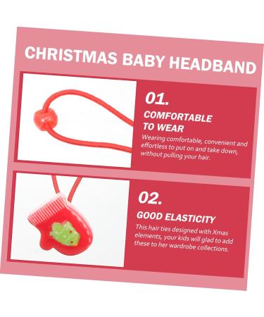 Beavorty 10 Pairs Christmas Headband Christmas Hair Band Kids Elastic Hair Holder Ponytail Hair Band Christmas Tree Hair Ties Hair Tie Holder Elasticity Toddler Abs Hair Accessories - Buy Online on GoSupps.com