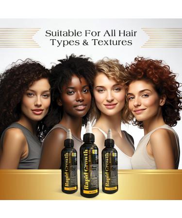 Premium Rapid Growth Hair Oil 100ml - Enhance Volume & Shine | Black & Gold - International Shipping Available - Buy Online on GoSupps.com