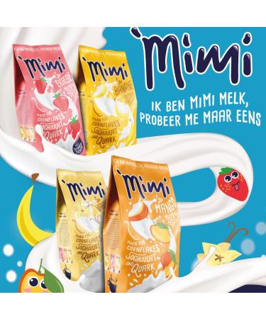 Mimi Milk Mix Strawberry Drink Powder - 2 x 400g | Soluble in Warm & Cold Milk | Fructose Sweetened | Delicious Strawberry Flavor - Buy Online on GoSupps.com