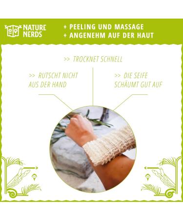 Nature Nerds Sisal Soap Sacks Set - 3 Plastic-Free Soap Bags for Bathing & Soap Remnants - Buy Online on GoSupps.com