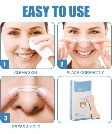 Pack of 10 Anti-Snoring Nose Strips for Healthy Sleep - Nonwoven Snore Stopper - Breathe Better, Stop Snoring - Buy Online on GoSupps.com