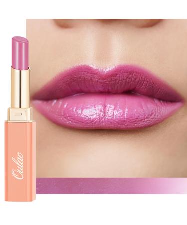 Oulac 2 in1 Shimmering lipstick and lip balm pink juicy and shiny lip care lipstick hydrated lips shiny finish for dry cracked and brittle lips vegan (S04) (S4) Angel - Buy Online on GoSupps.com