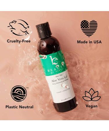 Aloe Vera Gel - Made in USA with Organic Aloe Vera Pure Aloe Vera Gel for Face Body & Hair Aloe Vera After Sun Lotion Skin Care with Natural Ingredients Creme Apres Soleil - Buy Online on GoSupps.com