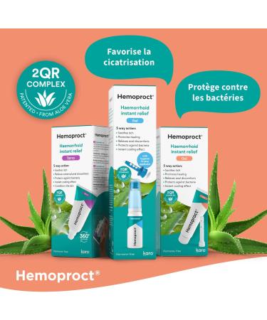 Hemoproct Hemorrhoids Treatment - Cooling Gel - Treatment and Prevention - Helps Relieve Pain Itching and Irritation - Promo - Buy Online on GoSupps.com
