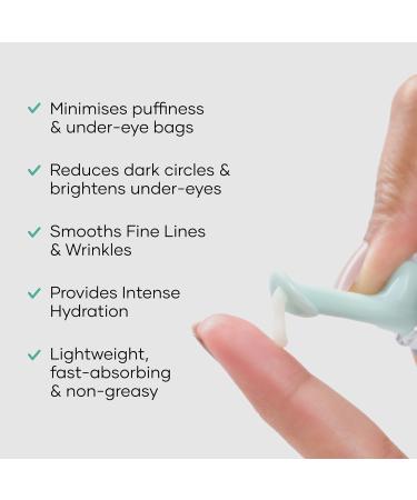 Cureskin Under Eye Gel for Dark Circles for Women and Men | Bio-Peptide Under Eye Gel to Reduce Dark Circles Puffiness & Wrinkles | Under Eye Cream for Men and Women - Buy Online on GoSupps.com
