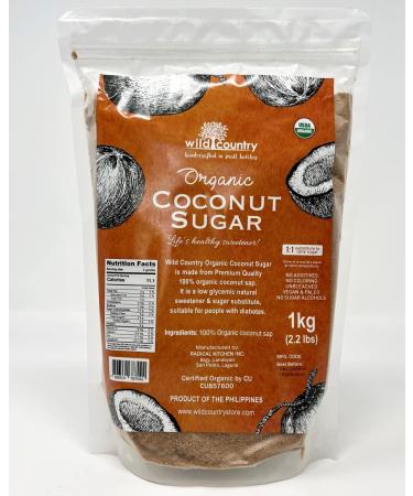 Wild Country Organic Coconut Sugar 1 Kg / 2.2 lbs