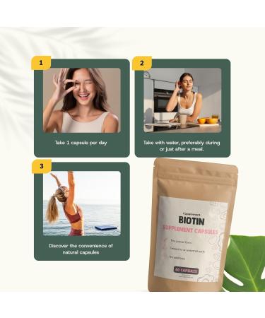 Biotin 60 Capsules 10000mcg per Capsule Cheveux Superfood Suppl ment Croissance des cheveux Sans poudre 5mg 10000 comprim s Biot ne Biotine Vitamine - Buy Online on GoSupps.com
