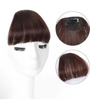 Bangs Clip in Bangs-Fake Bangs Hair Clip Dark Brown Clip on Bangs Real Human Hair Air Curtain Bangs for Women Clips Bangs Hair Extensions Fringe Curved Bangs for Women Curved Bangs for Daily Wear ( T1B/4/27 - Buy Online on GoSupps.com