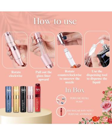 RM Magar Why Not ! Professional Travel-Sized Perfume Atomiser and Refill Pump: Leak-Proof Refillable Fragrance Container Sleek Design 10ml (Matte Yellow) - Buy Online on GoSupps.com
