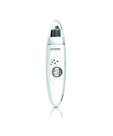 Lifetrons UI-400 Exfoliating Device - Ultrasonic Cleanser - Ultrasonic Scrubber - Firm and Radiant Skin - Muscle Stimulation (EMS) Improves Elasticity - Pore Cleansing - UI-400 Switzerland White