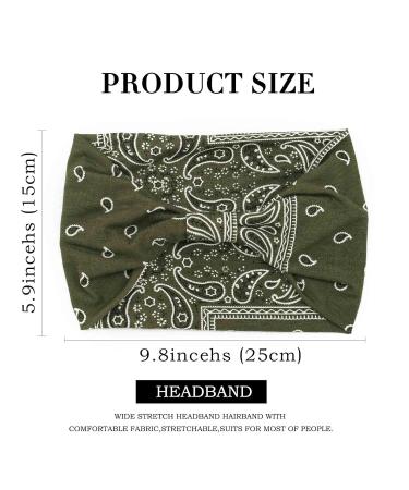 Acenail Wide Headbands - Non Slip Knotted Turban Hairbands for Women - Pack of 4 Floral and Leopard Print Sweatbands - Fashion Hair Accessories - Buy Online on GoSupps.com