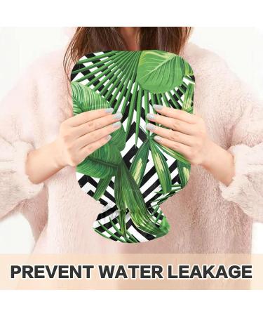 Exotic Jungle Palm Leaves Hot Water Bottle | 2L Large BAP Free Cover for Pain Relief | Ideal for Bed Hands & Feet - Buy Online on GoSupps.com