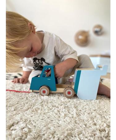 Small Foot Wooden Pull-Along Dump Truck - Motor Skills Toy & Baby Walker for Kids 18+ Months | International Shipping - Buy Online on GoSupps.com