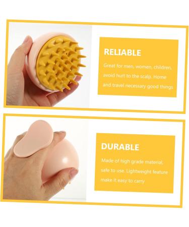 Tovinanna Silicone Shampoo Massage Brush - Scalp Massage Tool for Hair Care | Japanese Style Peeling Brush | Travel-Friendly 9.6x8.4x8.1cm - Buy Online on GoSupps.com