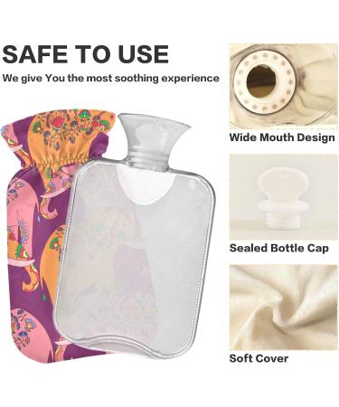1L Heat Bottle for Pain Relief | Durable Hand Warmer & Heating Bag | Indian Elephant Design | Ideal for Shoulder Neck & Cramps - Buy Online on GoSupps.com
