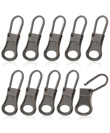 Tyqour 12 piece spare parts zipper zipper removable zip pendant metal zipper pull zip repair zipper replacement for clothing backpacks wallet - Buy Online on GoSupps.com