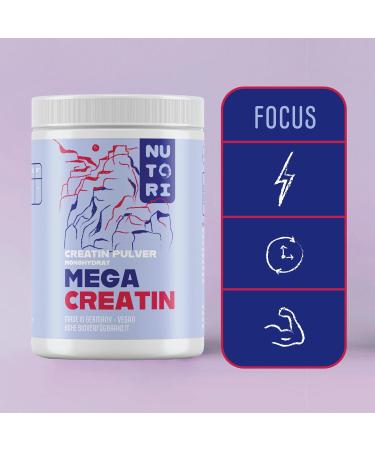 Nutori Creatine Monohydrate Powder | High-Dose 500g | Boost Performance | Vegan & Lab-Tested | Made in Germany - Buy Online on GoSupps.com