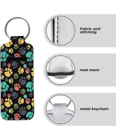 Lip balm keychain for women and girls colorful dog paws. - Buy Online on GoSupps.com