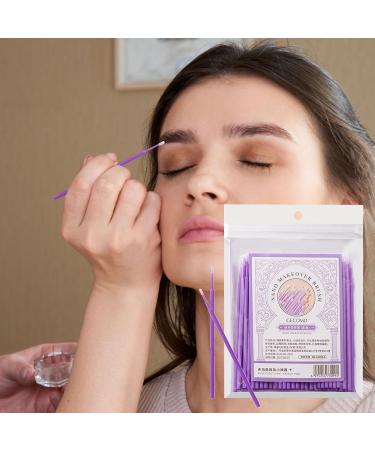 Cotton Swabs Eyelash Lash Applicator Brush Eyelash Swabs | Eyelash Applicator Soft Applicator Brush Eye Lashes Mascara Wands Mascara Brush Stick Purple - Buy Online on GoSupps.com