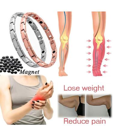 Magnetic Lymph Detox Bracelet for Women - Promotes Blood Circulation - Silver & Bronze - Buy Online on GoSupps.com
