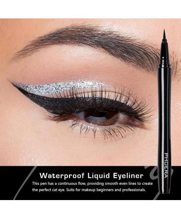 2 Packs Super Slim Precise Felt Tip Liquid Eyeliner Pen & Dual Ended Winged Eyeliner Stamp Waterproof Long Lasting Smudge-proof Liquid Eye Makeup Seal Stamp Tool for Wing or Cat Eye - Buy Online on GoSupps.com