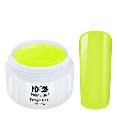 Prime Line - UV Color Gel Neon Yellow Color Gel Yellow Studio Quality - Made in Germany - 5ml