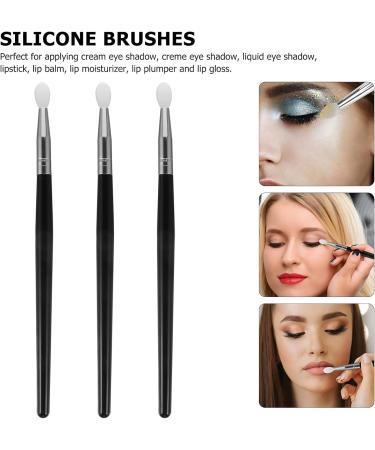 minkissy Eye Makeup Silicone Lip Applicator Eye Shadow lip eyeshadow brush eyeshadow brush set and Lip Makeup Eye Makeup Silicone Lip Applicator 14.5x0.5cm Black 1 - Buy Online on GoSupps.com