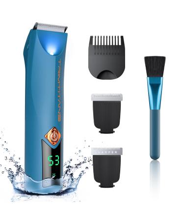 Bikini Trimmer for Women 2-in-1 Electric Razor for Women Pubic Hair & Womens Body Hair Trimmer Rechargeable Trimmer for Women's Body Groomer Wet Dry Use.