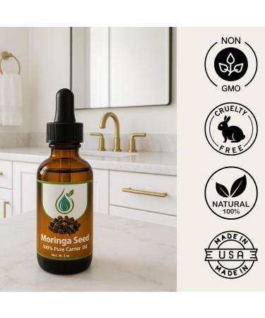 Moringa Oil 100% Pure Cold Pressed Unrefined Virgin | Face Skin Hair & Massage Oil Jade Bloom (2oz) Moringa 4 Fl Oz (Pack of 1) - Buy Online on GoSupps.com