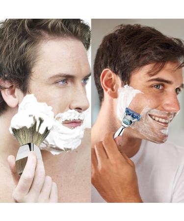 Grutti 4-in-1 Razor Set - Premium Men's Gift for Father's Day & Birthdays - Includes Shaving Bowl Brush & Imitation Wood Grain Stand - Compatible with Fusion 5 - Buy Online on GoSupps.com