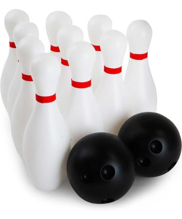 Boley Kids Bowling Set - 12 Piece Outdoor & Indoor Game - Portable Toddler Bowling Pin and Ball Set in White - Buy Online on GoSupps.com